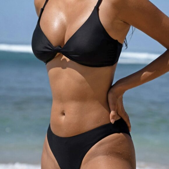 Berlook ECONYL® Black Knot Bikini TOP ONLY 69 - Picture 3 of 9